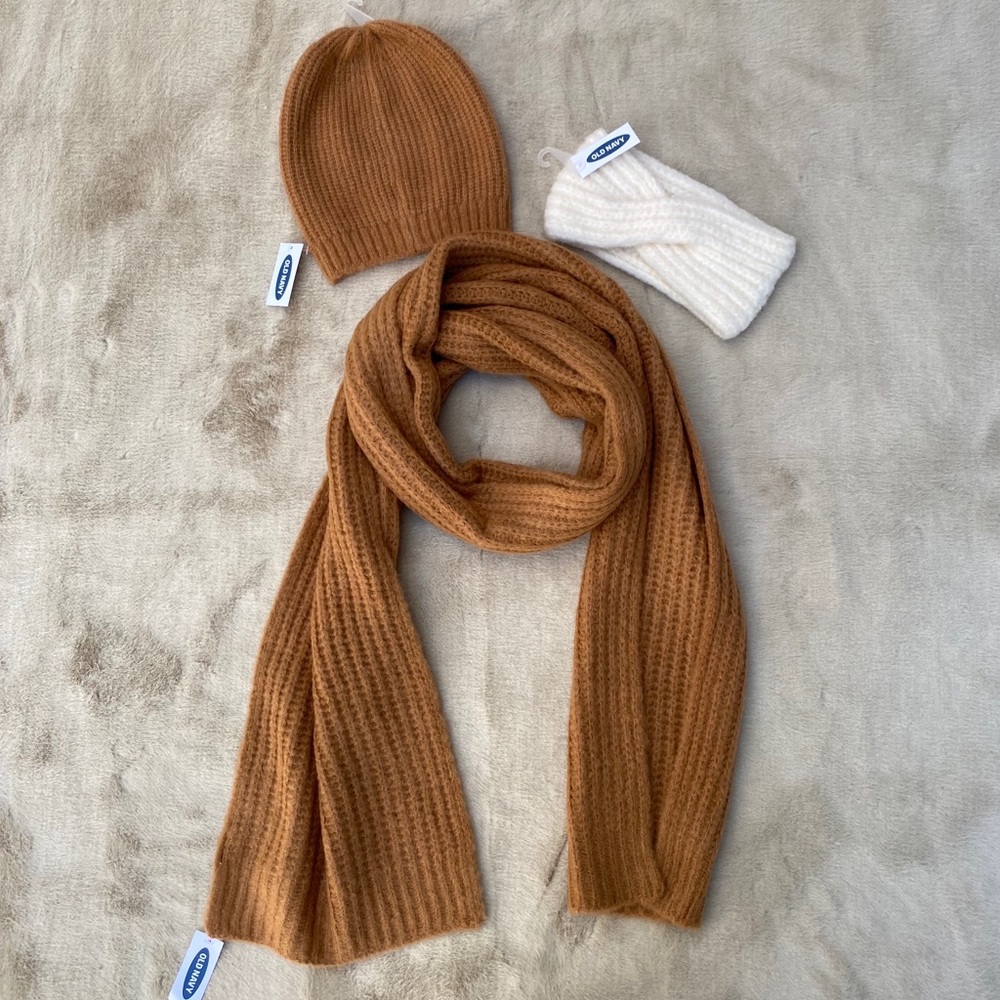 Old Navy Scarf, Beanie & Ear Warmer Set